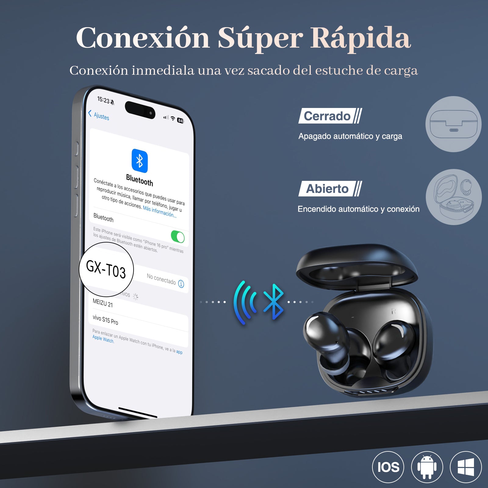 GENGXIN® Audifonos Inalambricos GX-T03