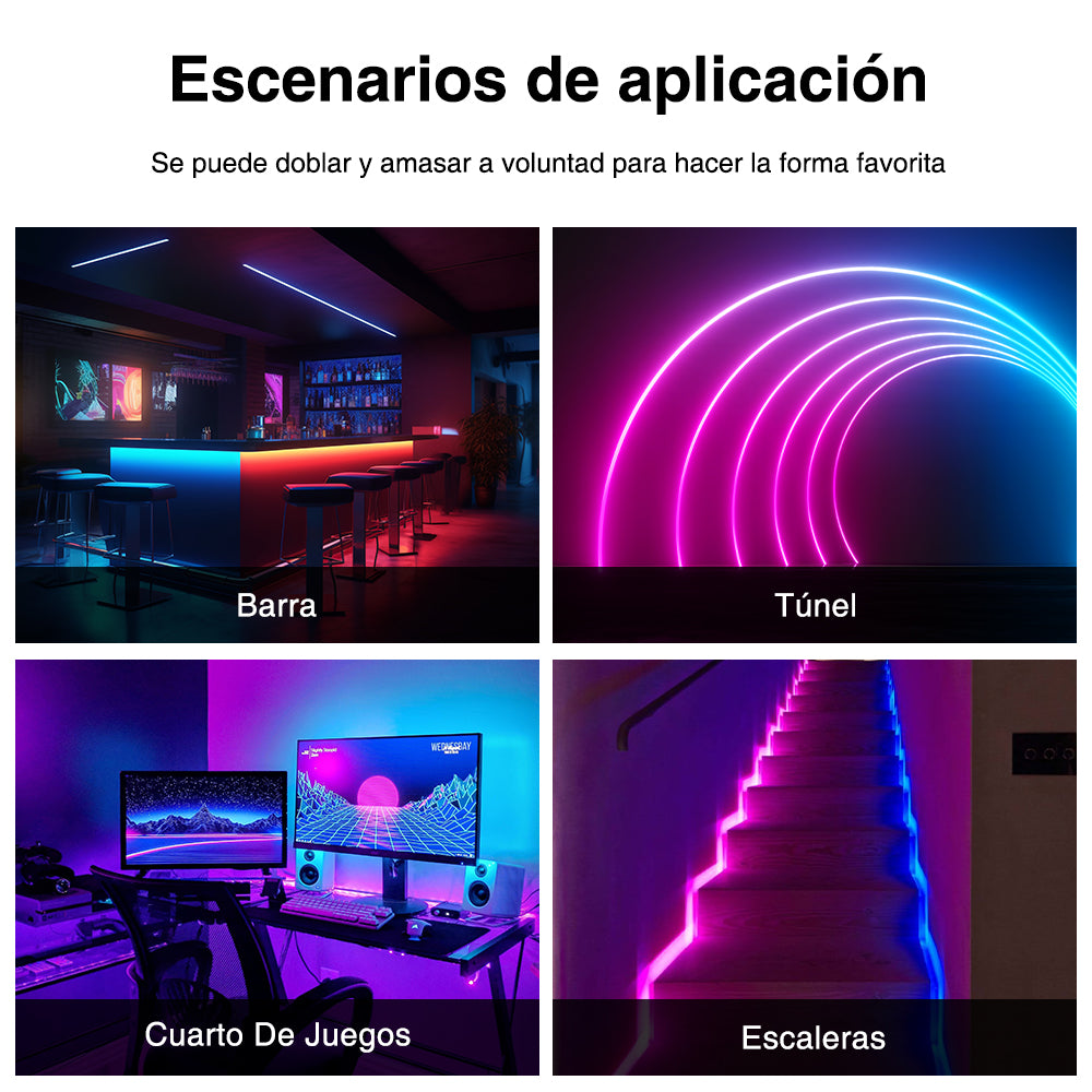 GENGXIN® Tira de LED Flex Neon Rayo 24V 5050/60P 20Mts