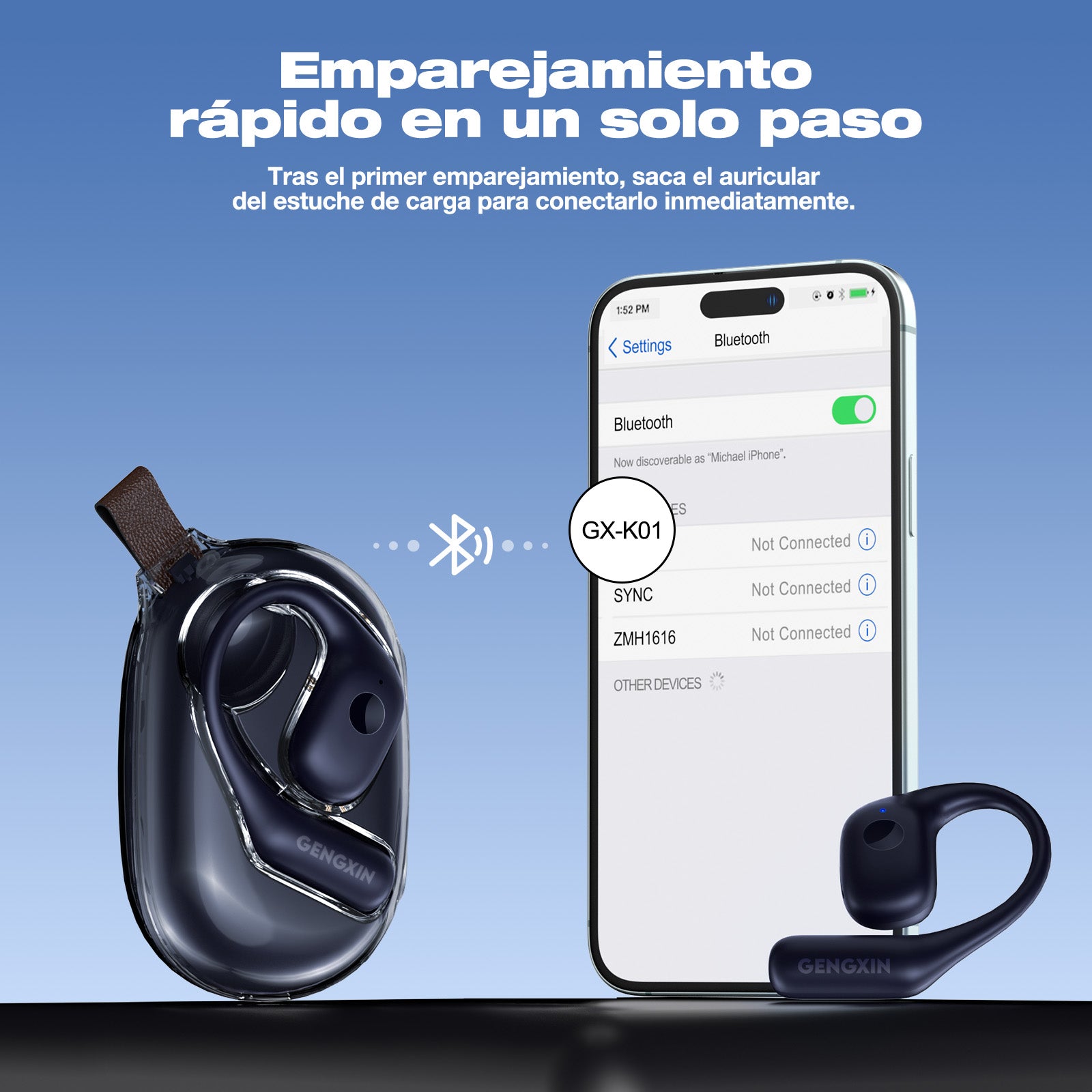 GENGXIN® Auriculares de gancho GX-K01 - (Sólo para exhibición)