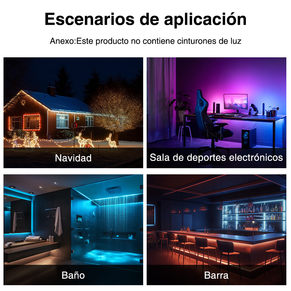 GENGXIN® Conector de tira de LED 4PIN 10MM L RIGIDO-10 piezas