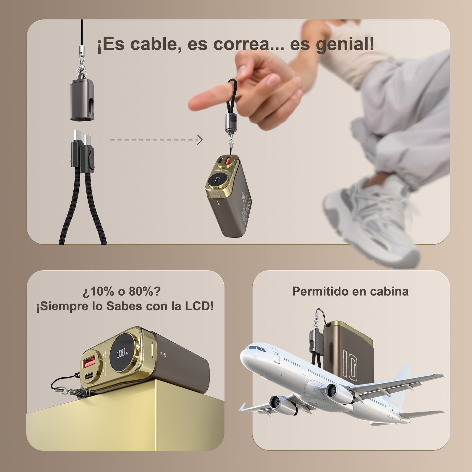 GENGXIN® Powerbank-GX-PD10D - (Sólo para exhibición)