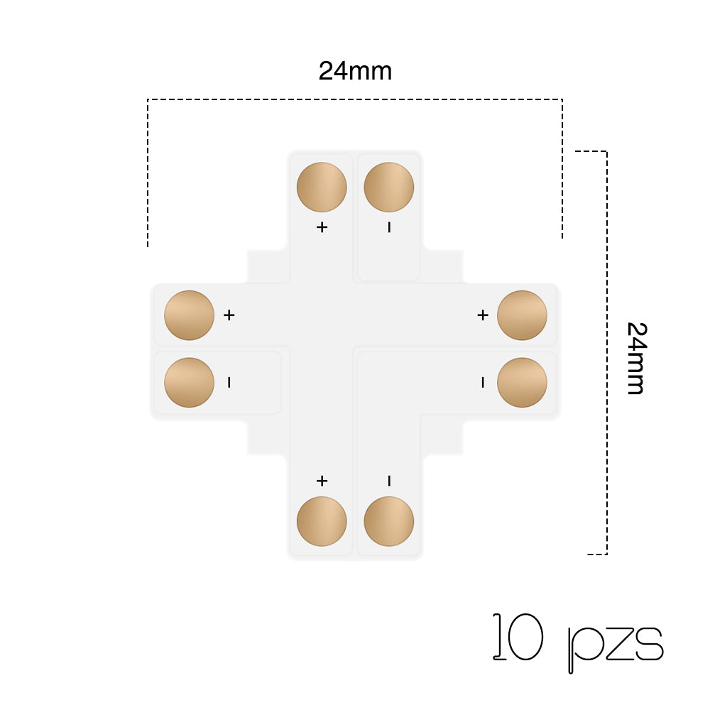 GENGXIN® Conector de tira de luz múltiple-10 piezas