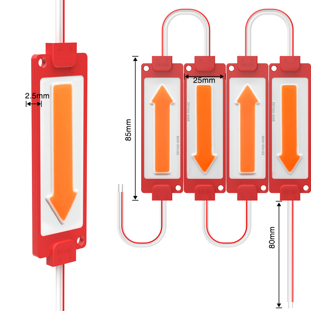 GENGXIN® Módulo LED 23 de 10 pzas, Amarillo Y Rojo