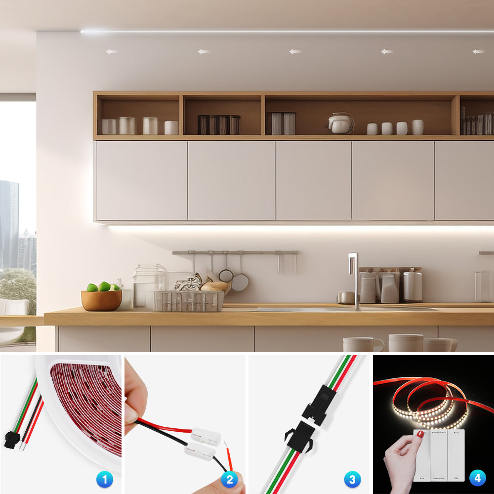 GENGXIN® Tira De Led Flex 24V 2835/126P 10Mts (Luz de flujo de agua)