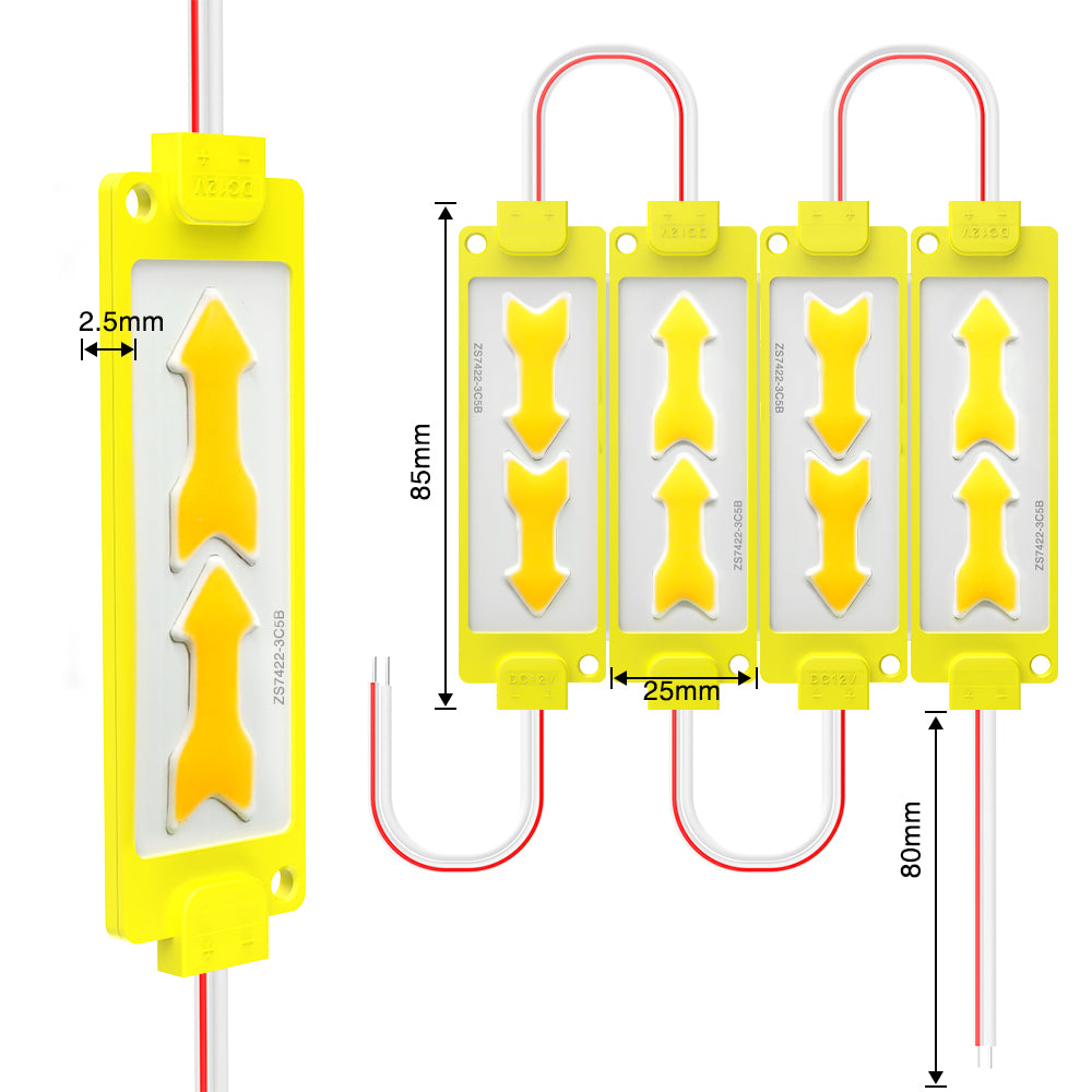 GENGXIN® Módulo LED 21 de 10 pzas, Amarillo Y Rojo