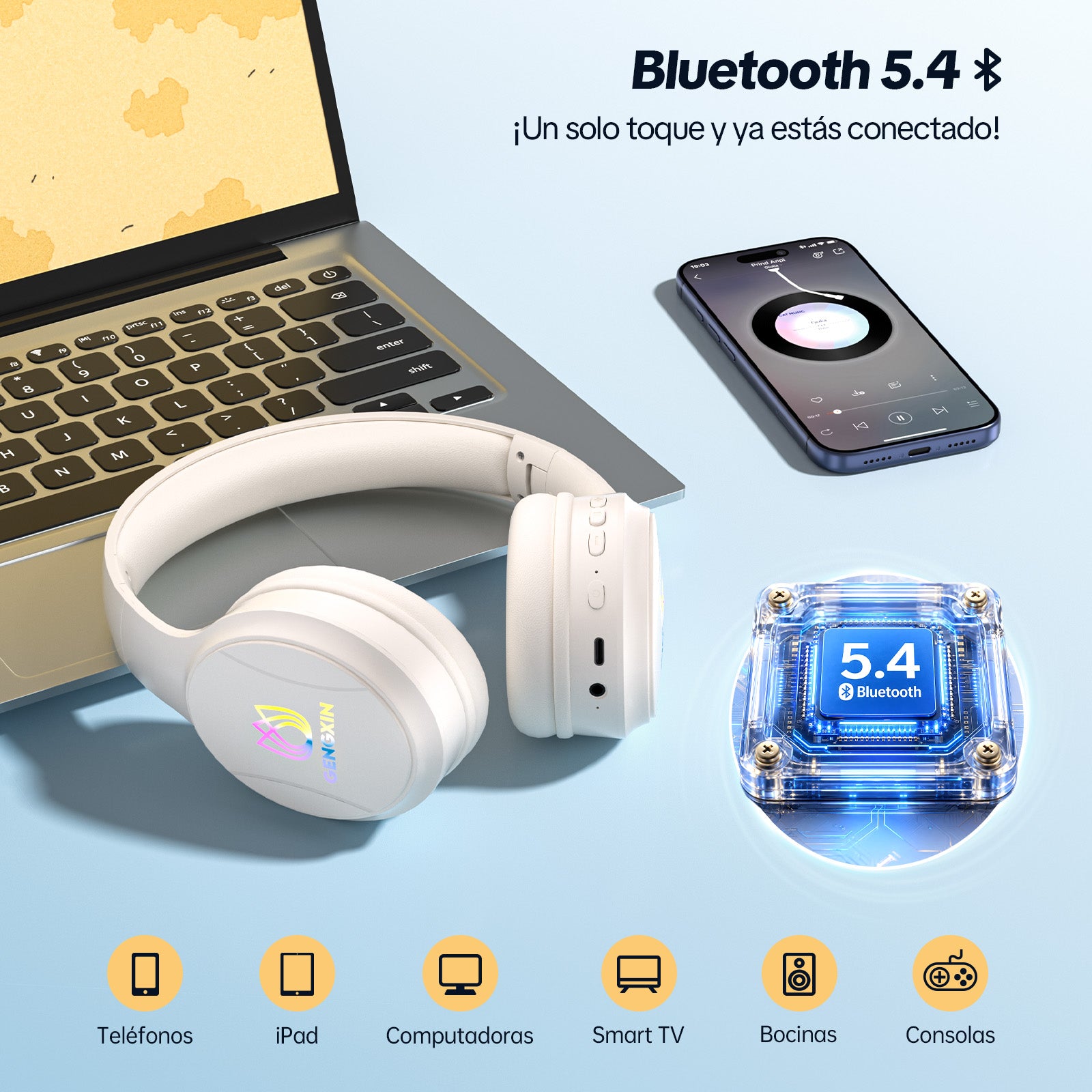 GENGXIN® Audifonos Inalambricos GX-H03 - (Sólo para exhibición)