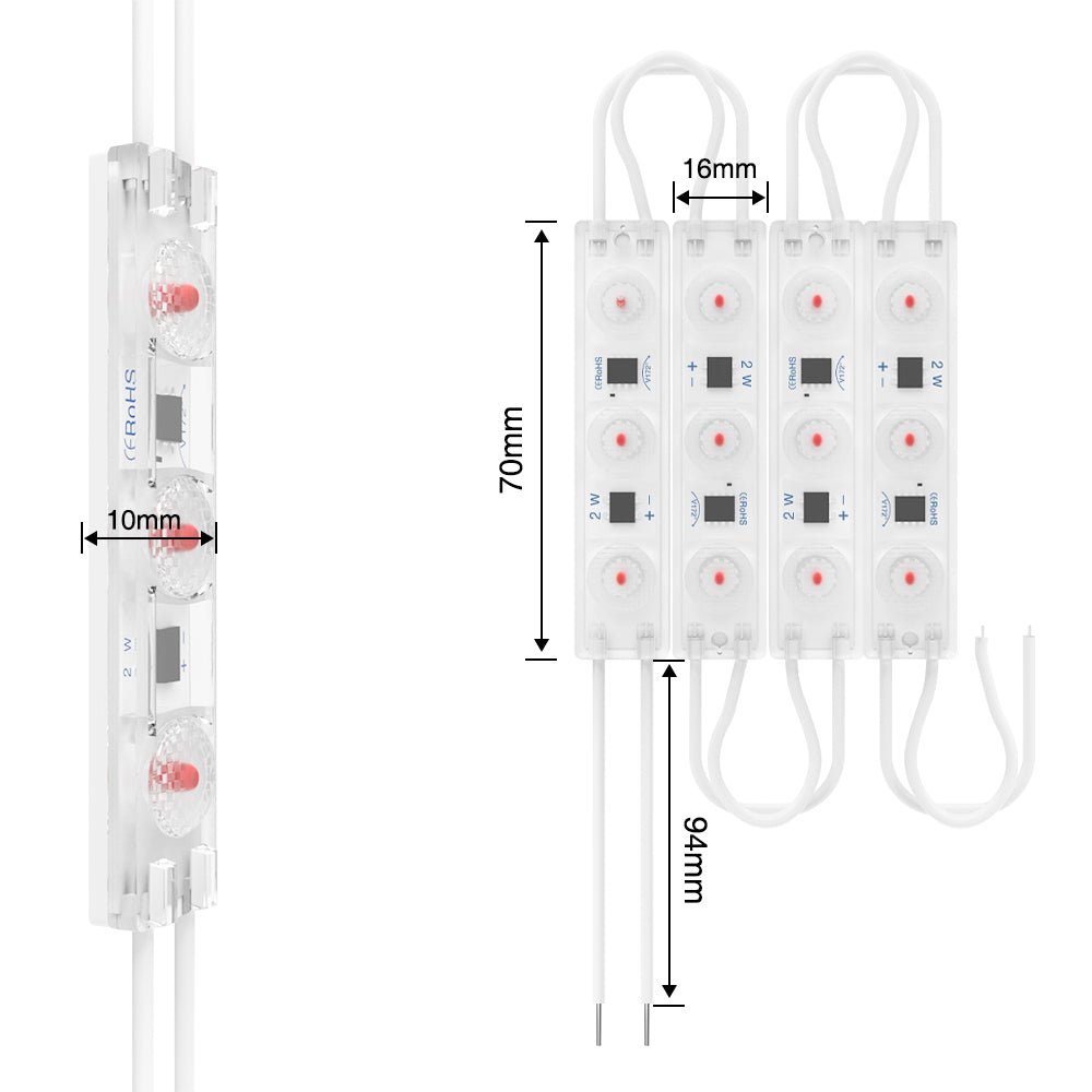 GENGXIN® Módulo LED 24V 1 de 20 pzas, varios colores