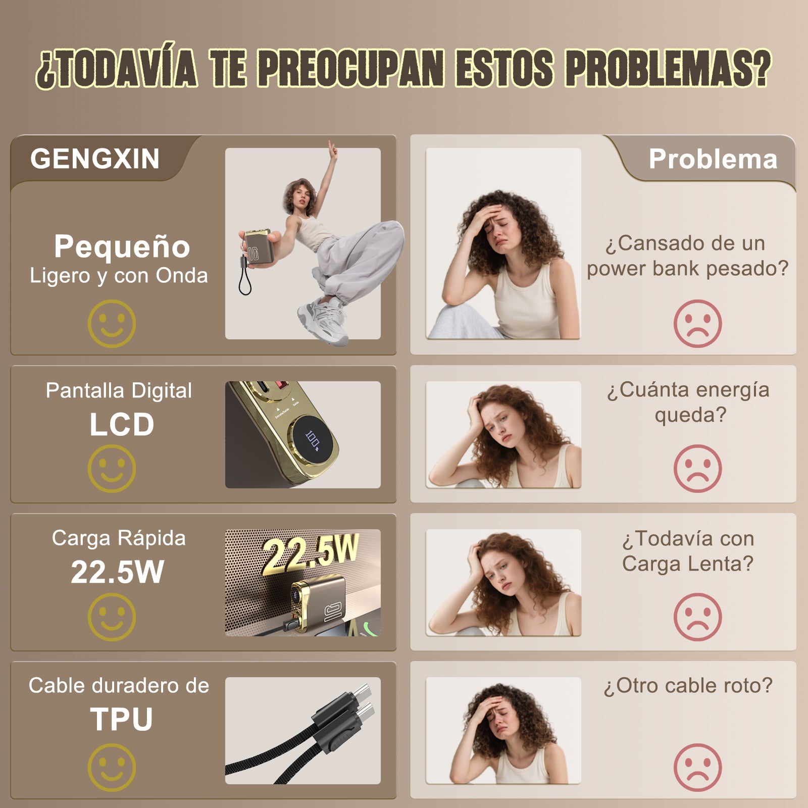 GENGXIN® Powerbank-GX-PD10D - (Sólo para exhibición)