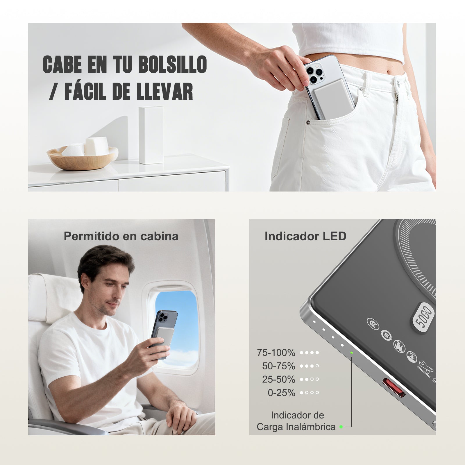 GENGXIN® Powerbank-GX-PM50B - (Sólo para exhibición)