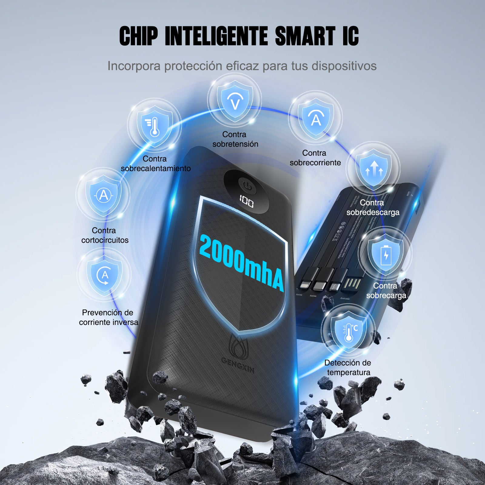 GENGXIN® Powerbank-GX-PB20C - (Sólo para exhibición)