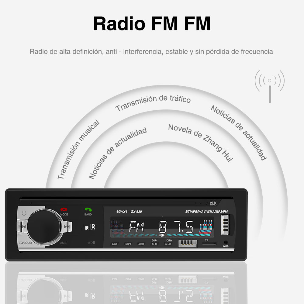GENGXIN® Auto Estereo Bluetooth MP3--MP3 GX-530 - (Sólo para exhibición)