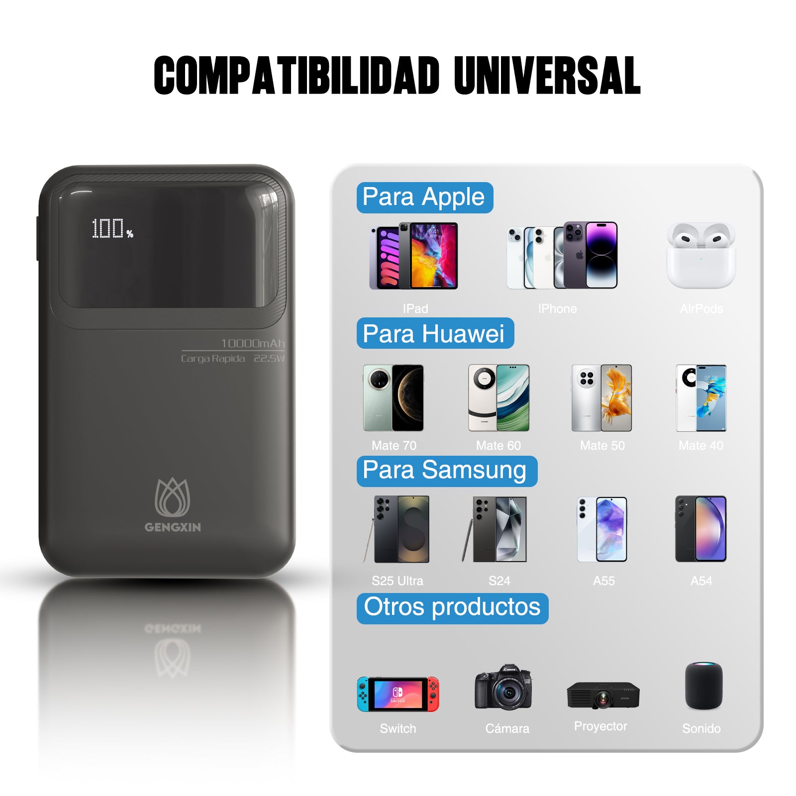GENGXIN® Powerbank-GX-PD10C - (Sólo para exhibición)