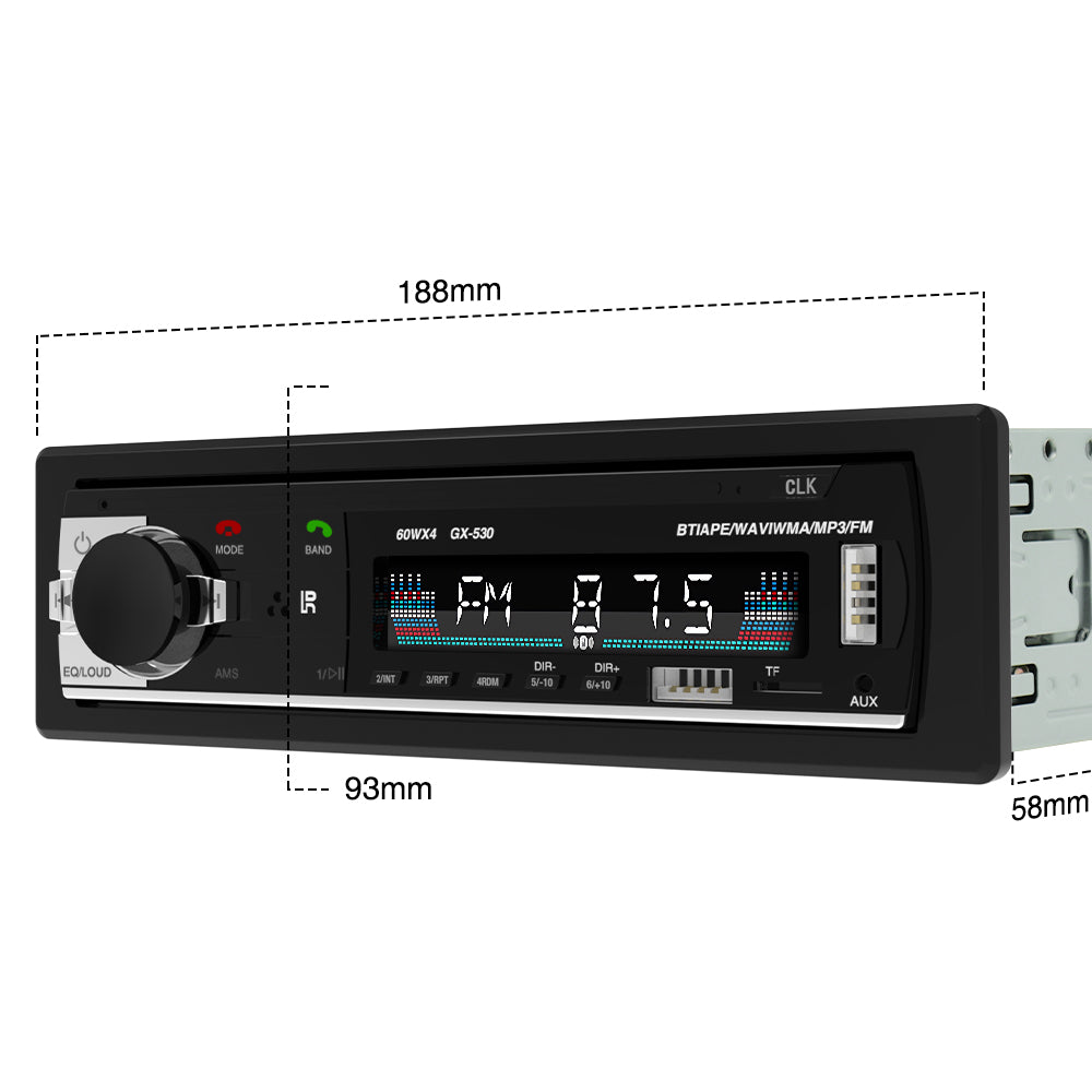 GENGXIN® Auto Estereo Bluetooth MP3--MP3 GX-530 - (Sólo para exhibición)