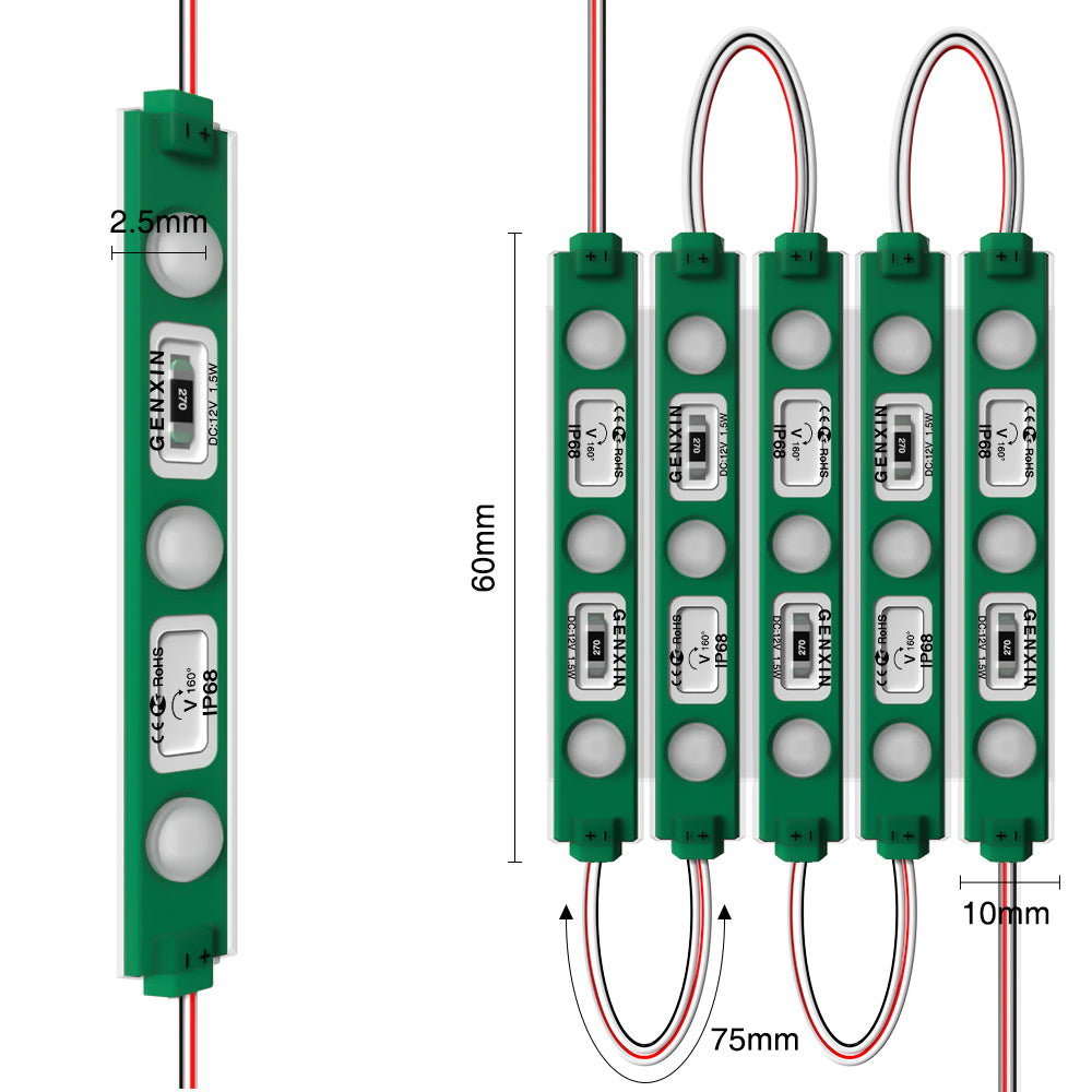 GENGXIN® Módulo LED 7 de 20 pzas, varios colores
