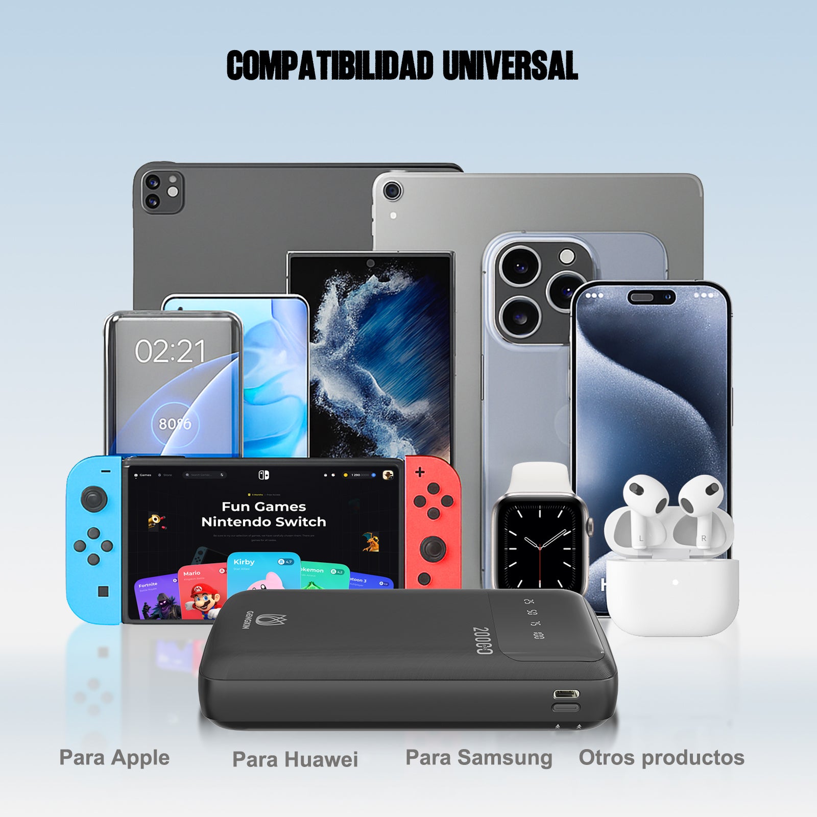 GENGXIN® Powerbank-GX-PB20B - (Sólo para exhibición)