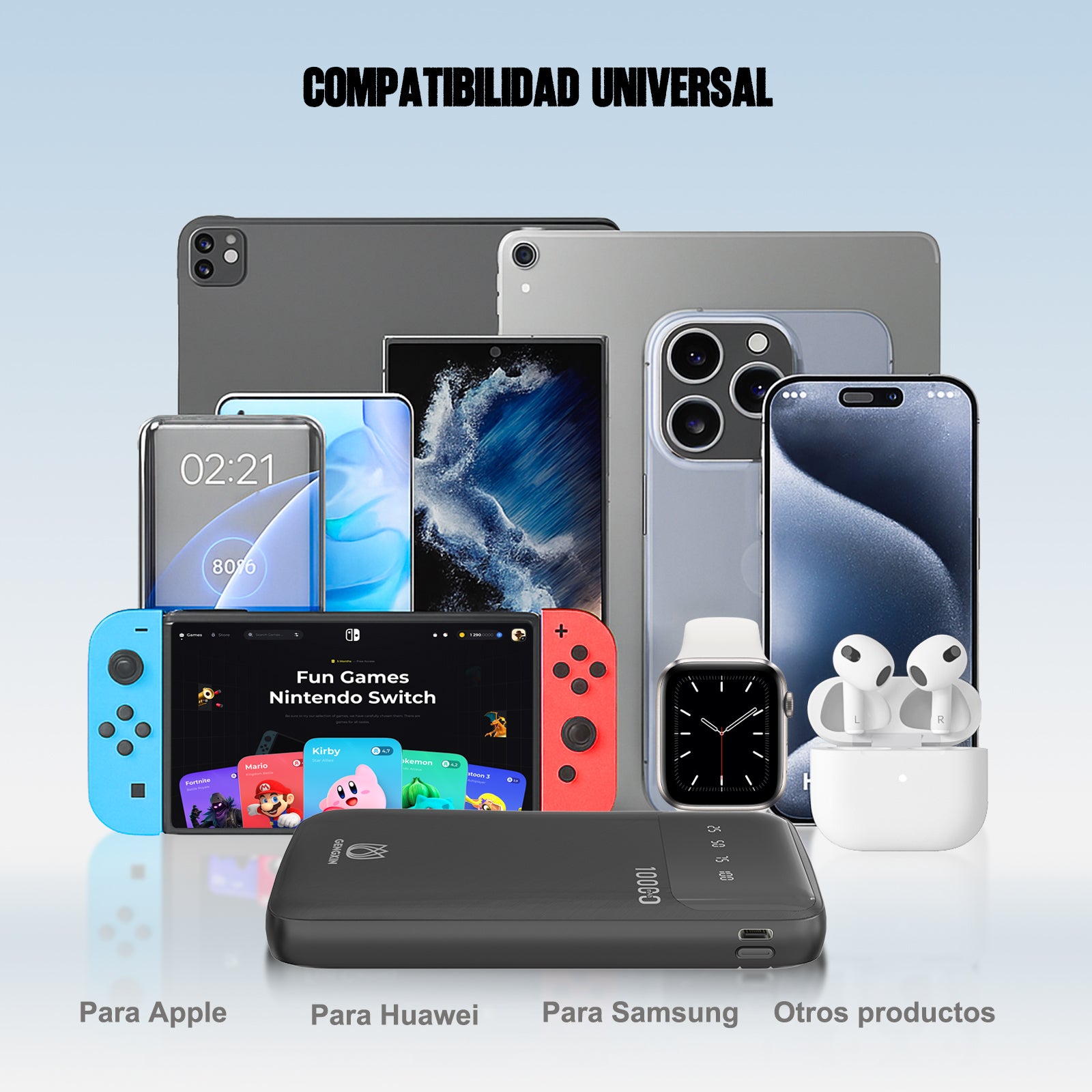 GENGXIN® Powerbank-GX-PB10B - (Sólo para exhibición)