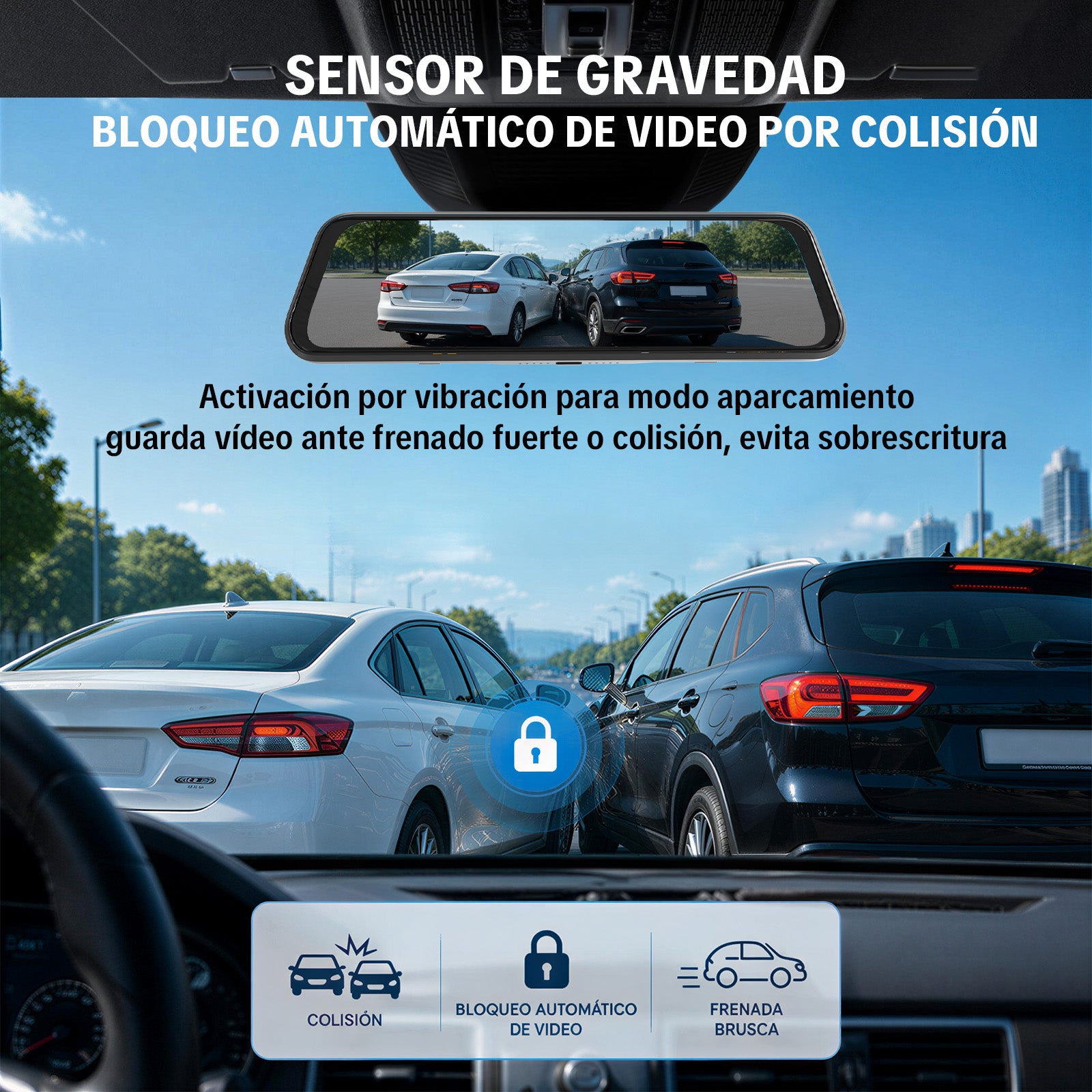 GENGXIN® Grabadora Para Auto-GX-GR01- (Sólo para exhibición)
