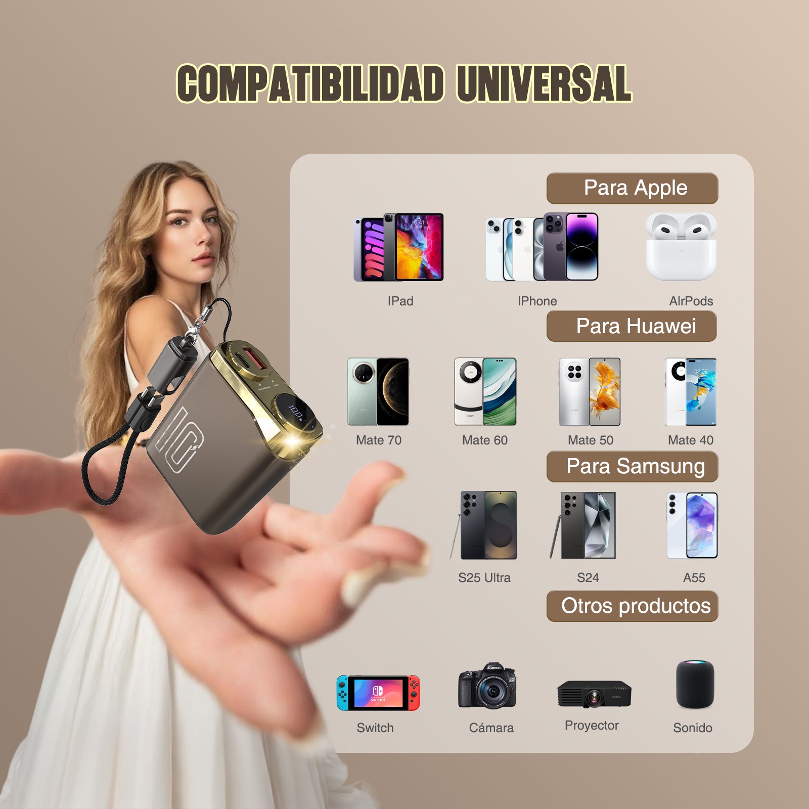 GENGXIN® Powerbank-GX-PD10D - (Sólo para exhibición)