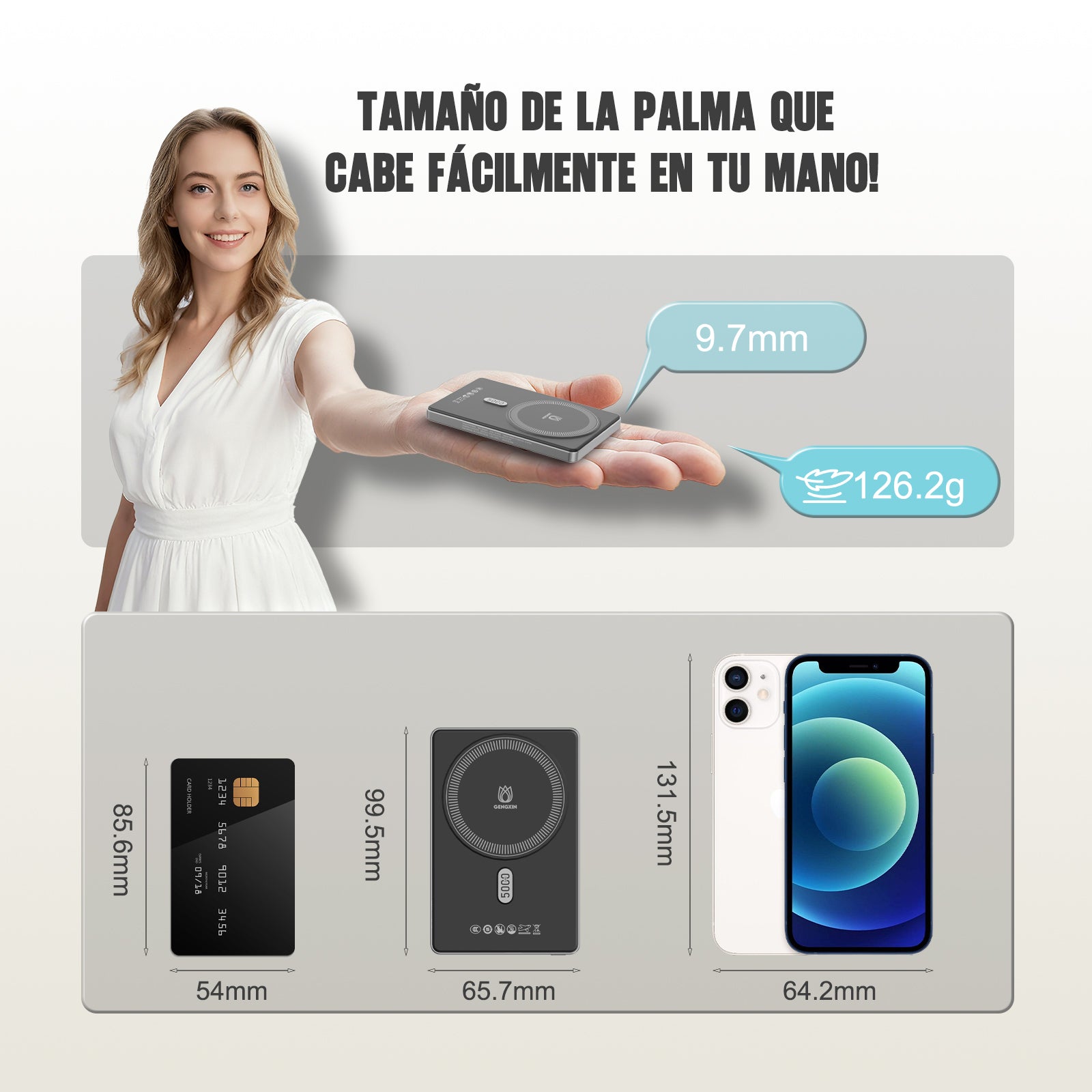 GENGXIN® Powerbank-GX-PM50B - (Sólo para exhibición)
