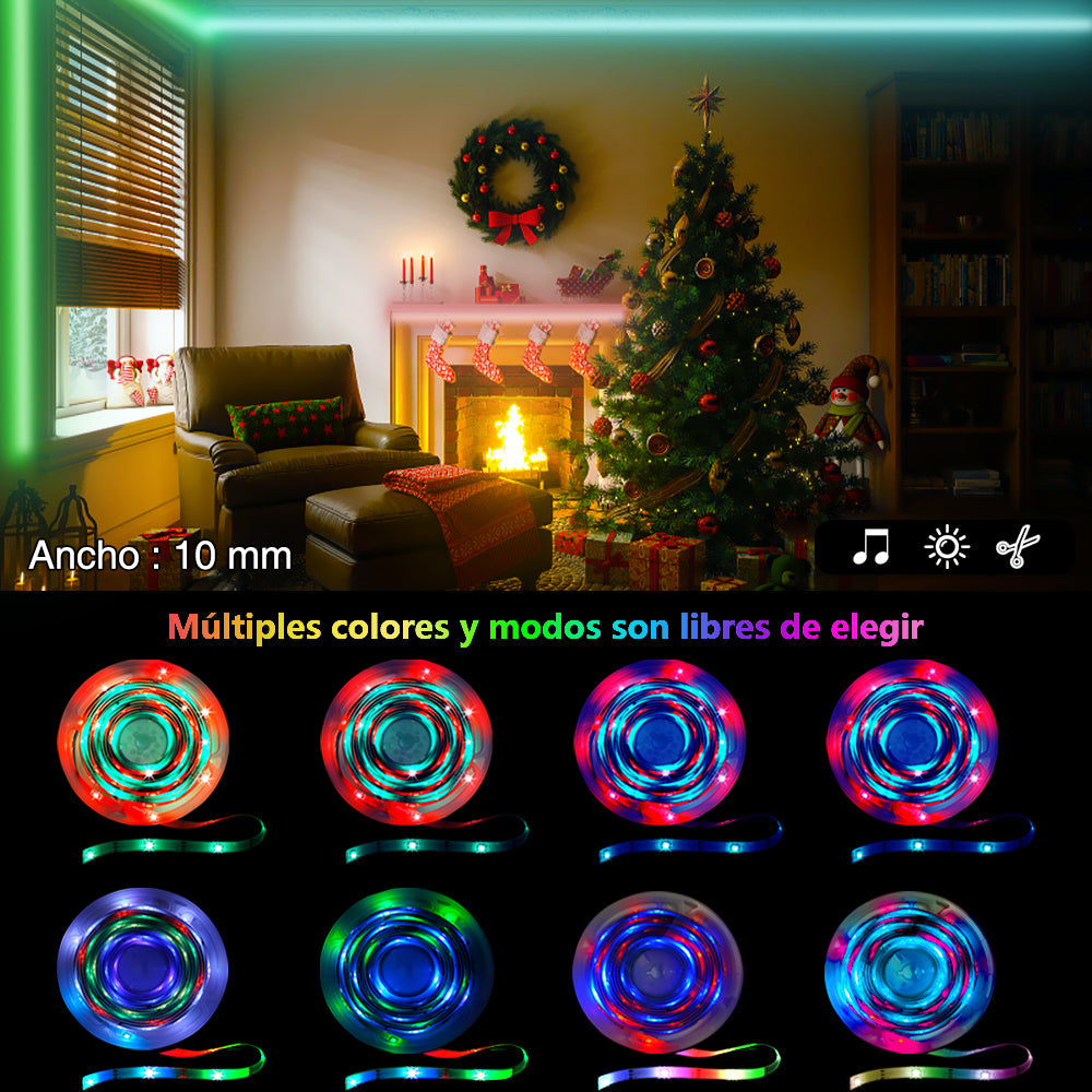GENGXIN® Tira de LED Flex Rayo 5050/18P 5mts USB