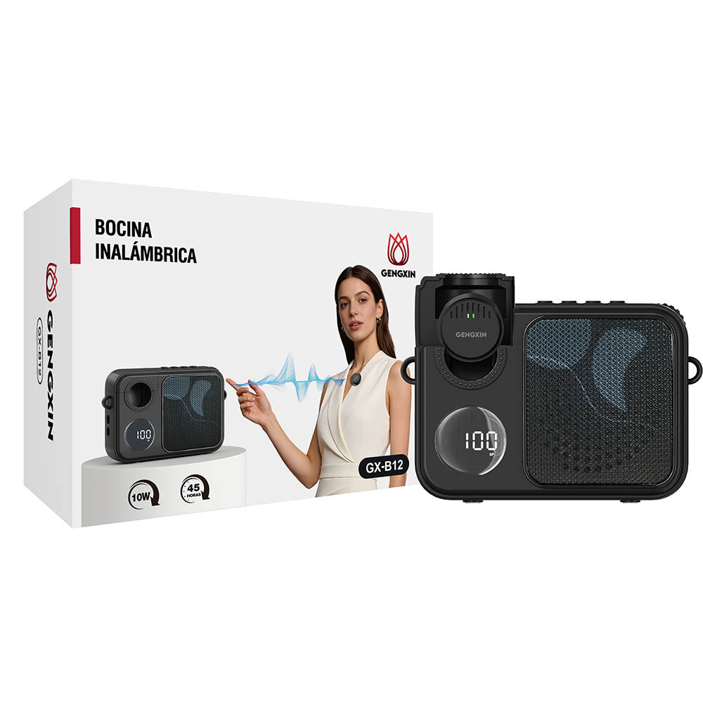 GENGXIN® Bocina Inalambrica GX-B12 - (Sólo para exhibición)