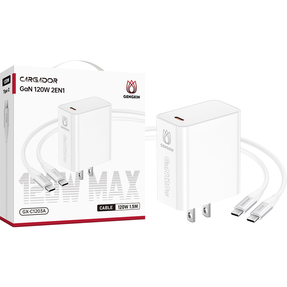 GENGXIN® Cargador-GX-C1203A Incluye cable de datos - (Sólo para exhibición)
