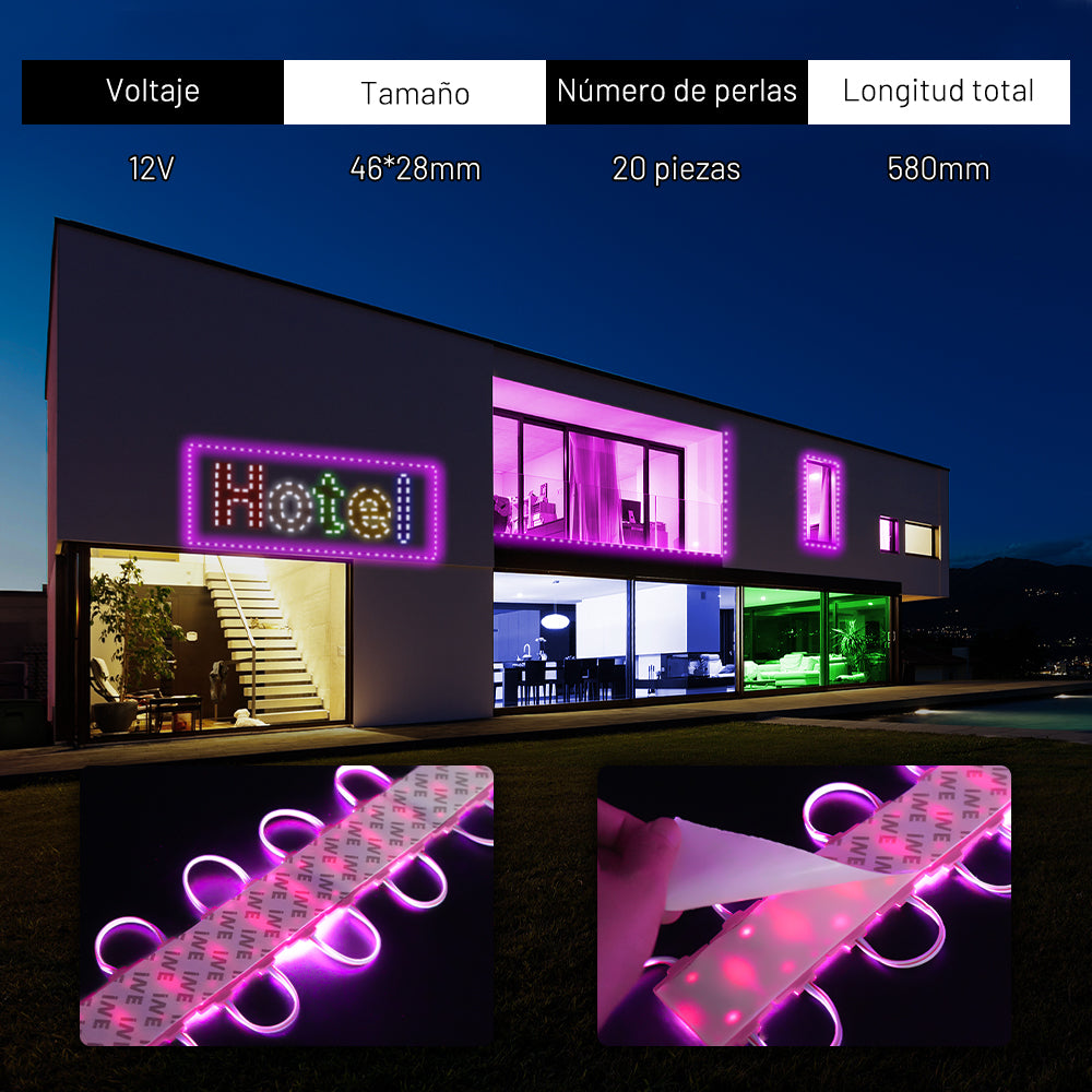 GENGXIN® Módulo LED 2 de 20 pzas ,varios colores