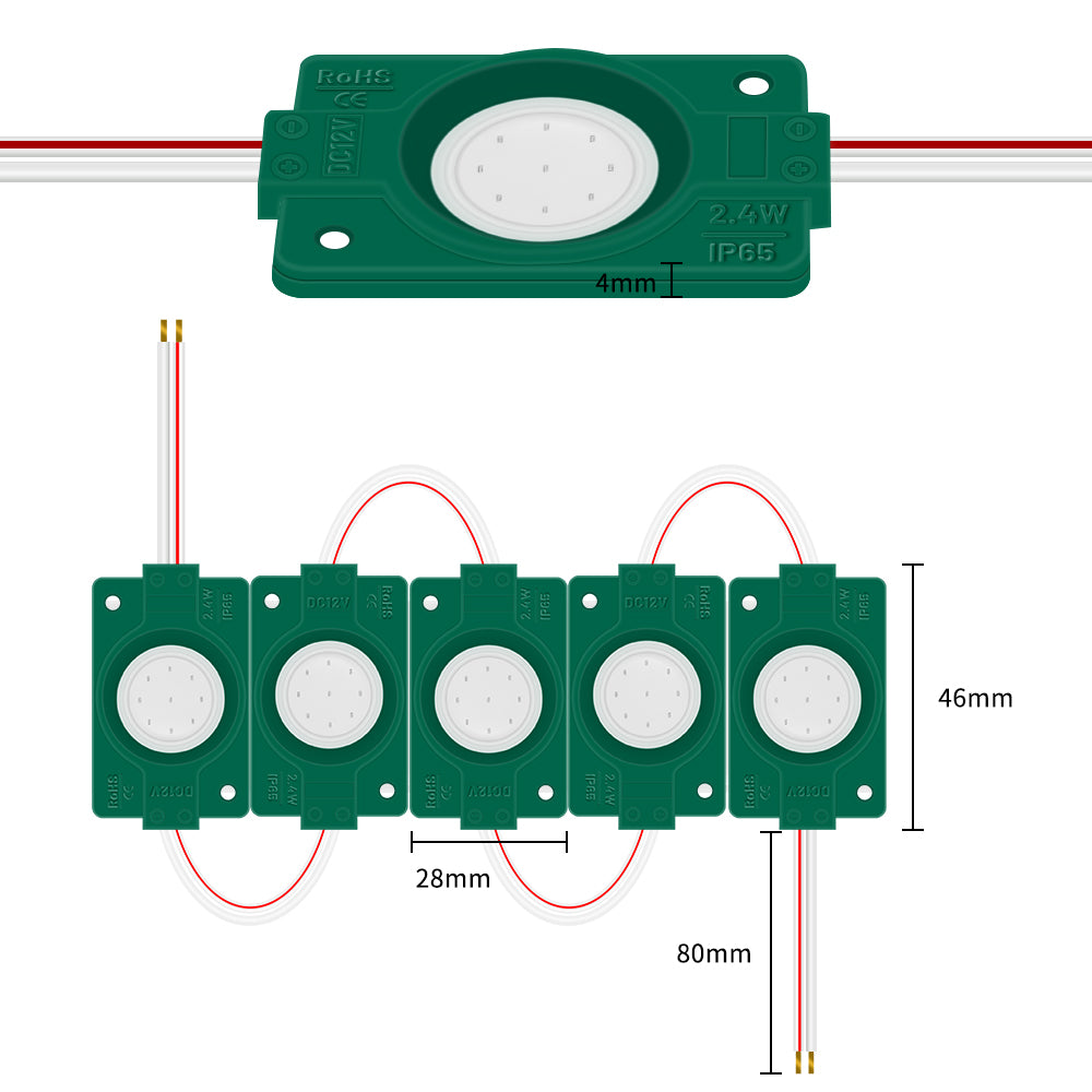 GENGXIN® Módulo LED 2 de 20 pzas ,varios colores