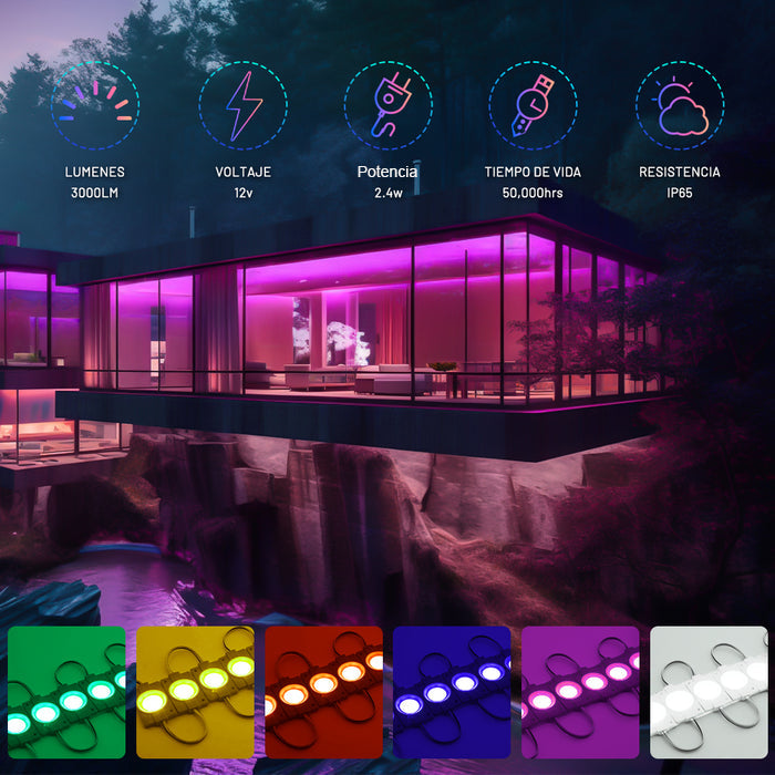 GENGXIN® Módulo LED 2 de 20 pzas ,varios colores