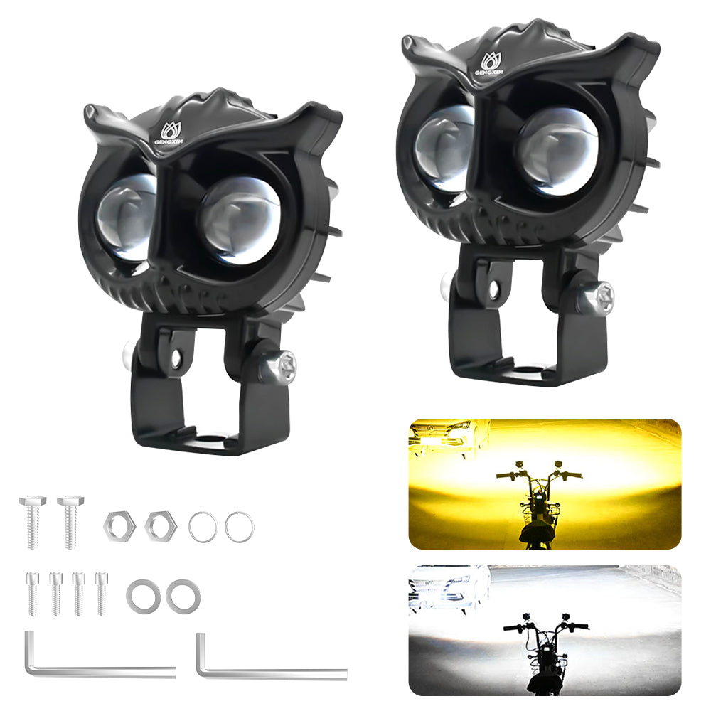 GENGXIN® Lupa Redondo - Moto S32 BLANCA+AMBAR - (Sólo para exhibición)