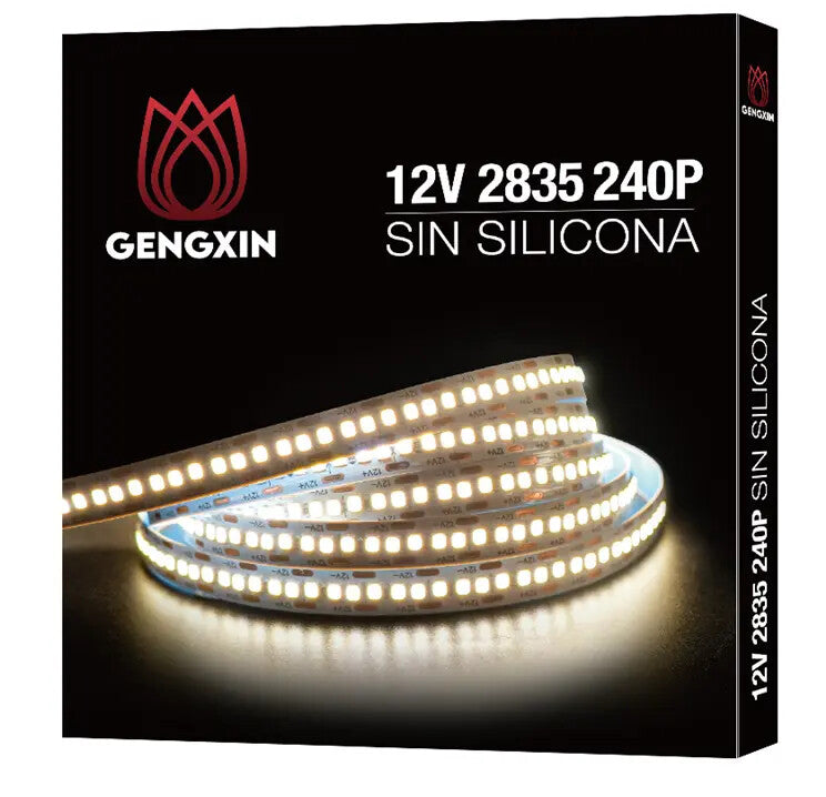 GENGXIN® Tira de LED 12V 2835/240P 5M-SIN SILICON