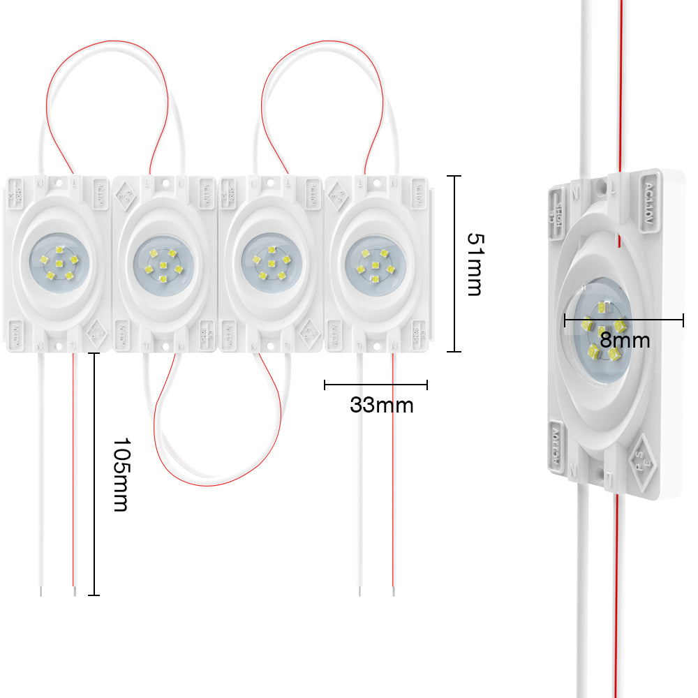 GENGXIN® Módulo LED 110V 3 de 20 pzas, varios colores