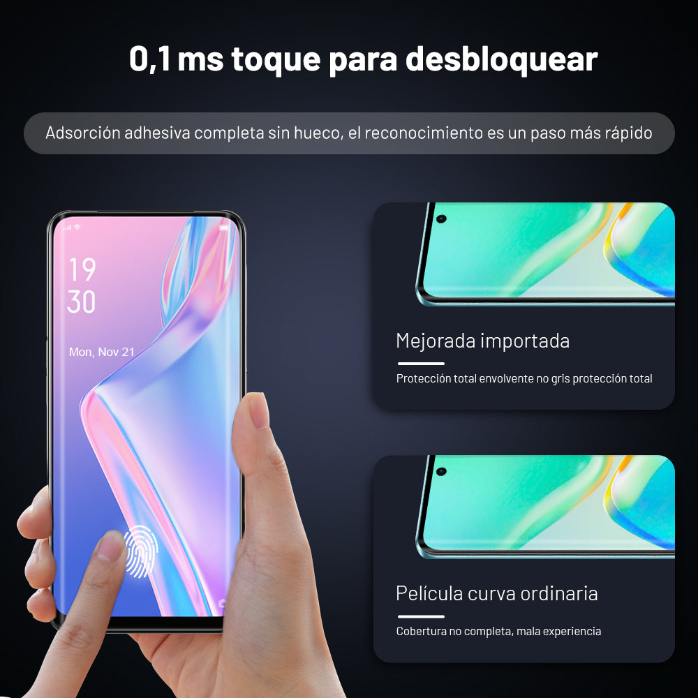 GENGXIN® Mica Curva Completa(Tenga en cuenta el modelo) -10 Piezas - (Sólo para exhibición)