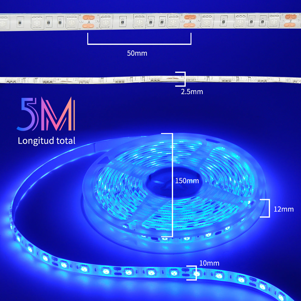 GENGXIN® Tira de LED Flex 12V 5050/60p 5mts