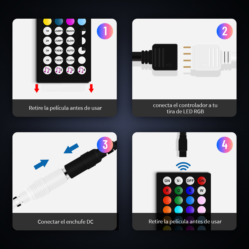 GENGXIN® Controlador APP Bluetooth Tira de LED RGB