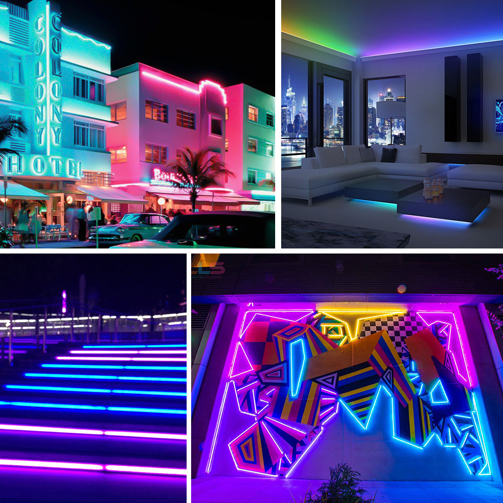 GENGXIN® Tira de LED Flex Neon RGB 110V 3838/72P 25Mts