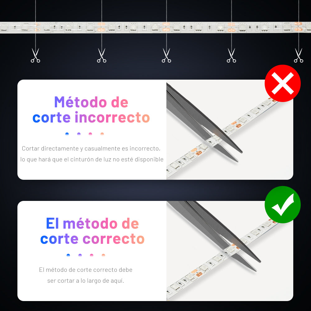 GENGXIN® Tira de LED Flex 12V 5050/60p 5mts