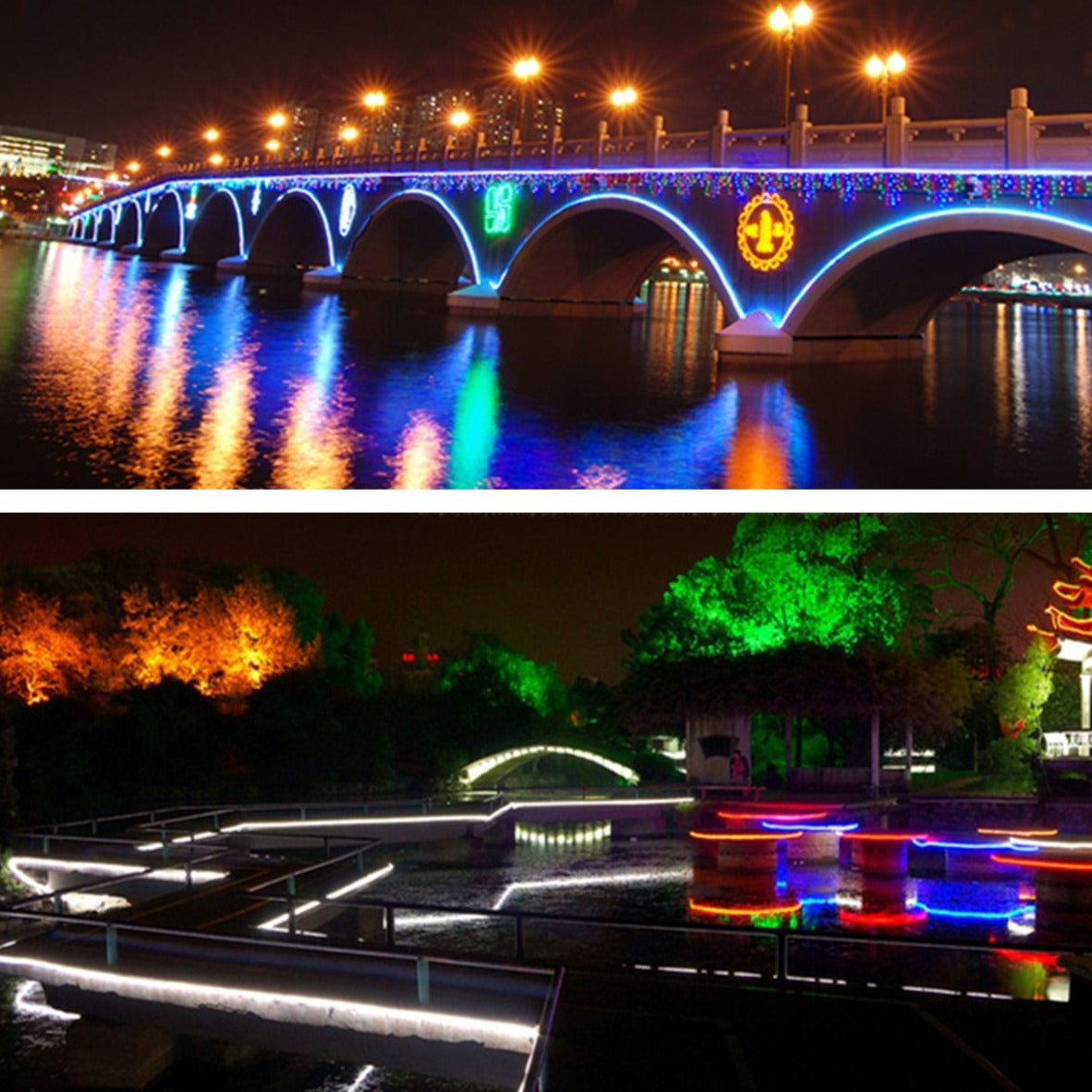 GENGXIN® Tira de LED Flex Neon RGB 110V 3838/72P 25Mts