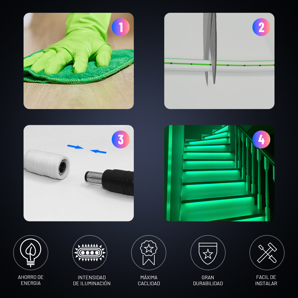 GENGXIN® Tira de LED Flex Neon 12V 2835/120P 5 mts