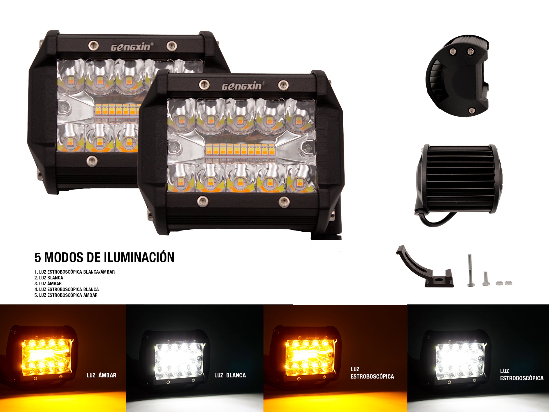 GENGXIN® Faro Rectangular - CTD 002 SS - (Sólo para exhibición)