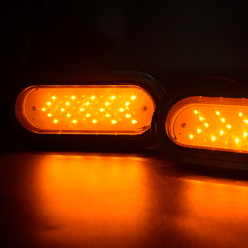 GENGXIN® Plafon Ovalado 25 Led Flecha Direccional Kit 2 - Plafon GX 3002 SD - (Sólo para exhibición)