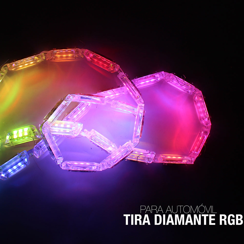 GENGXIN® Tira De Led Diamante RGB 12V 60CM*2 - (Sólo para exhibición)