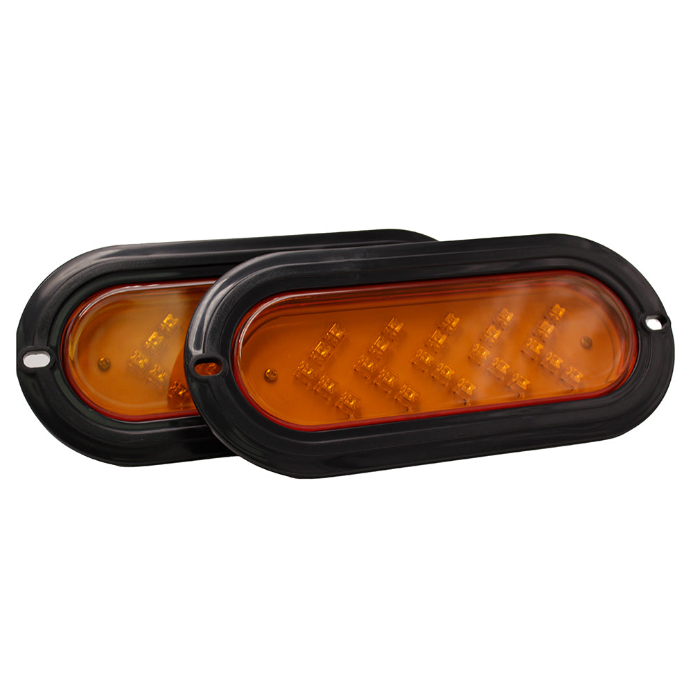 GENGXIN® Plafon Ovalado 25 Led Flecha Direccional Kit 2 - Plafon GX 3002 SD - (Sólo para exhibición)