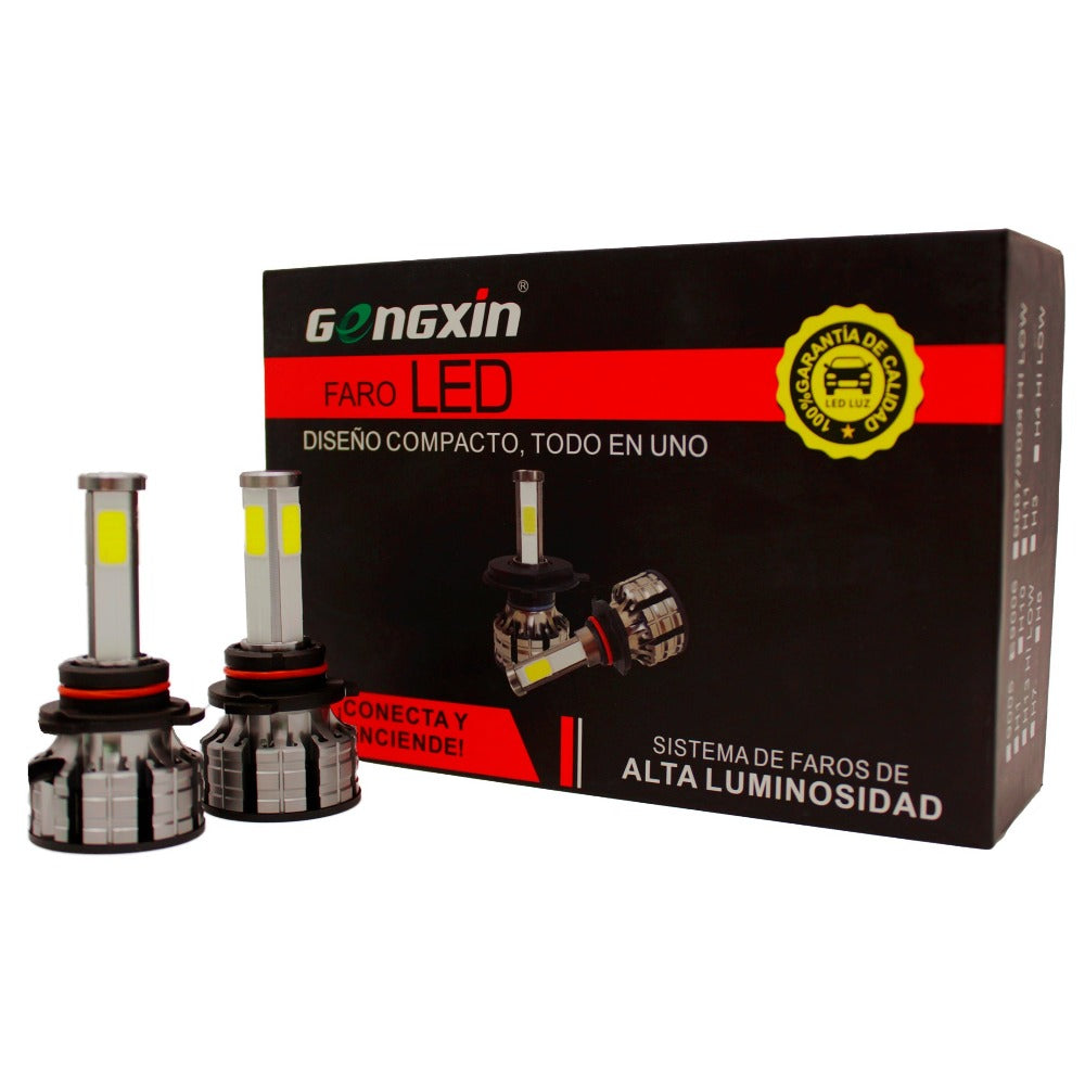 GENGXIN® Focos Kit 2 Led 4 Caras - FARO LED K9 - (Sólo para exhibición)