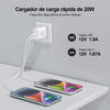 GENGXIN® Cargador de carga rápida de 20W-Tipo C Y USB