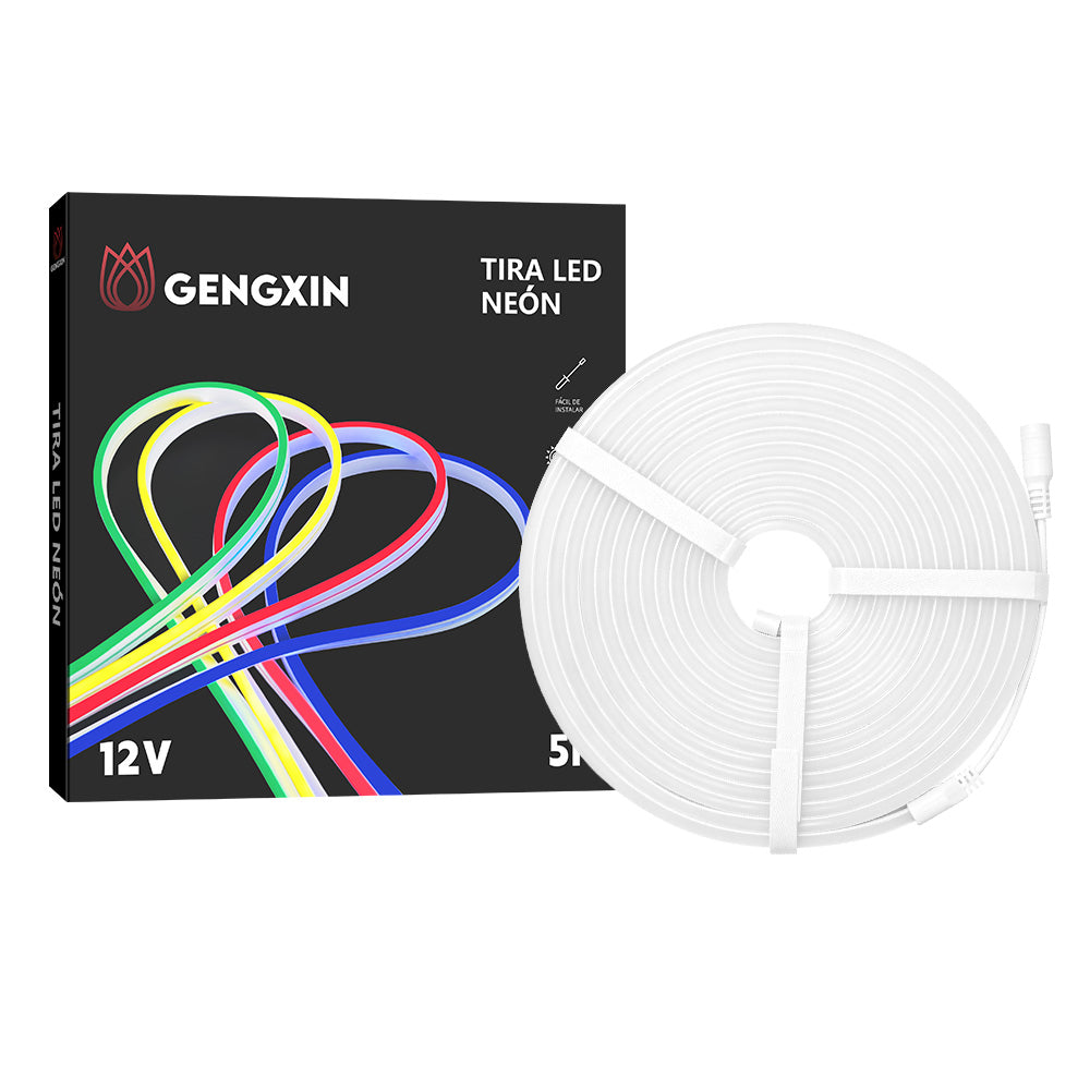 GENGXIN® Tira de LED Flex Neon 12V 2835/120P 5 mts