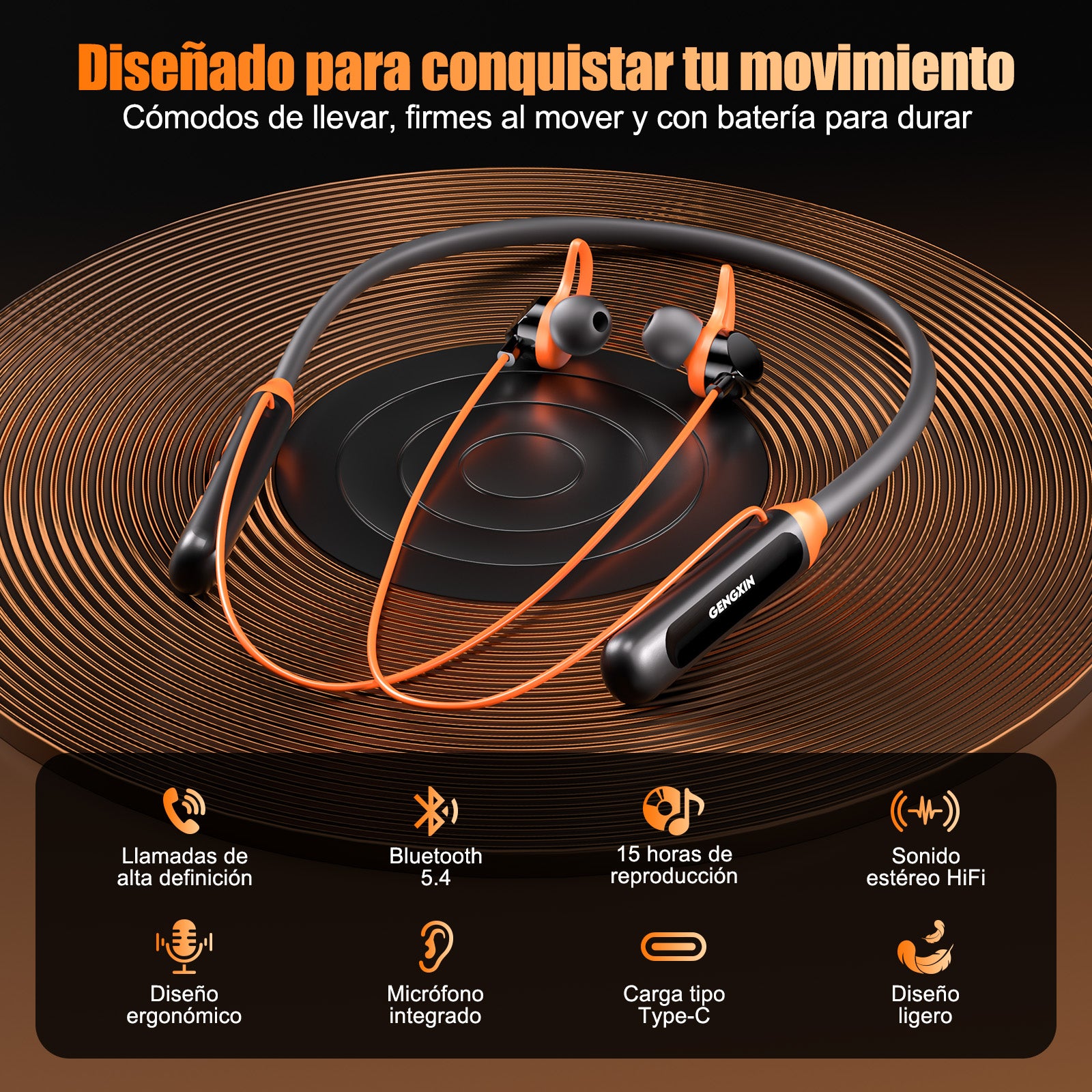 GENGXIN® Auriculares de gancho GX-N01 - (Sólo para exhibición)