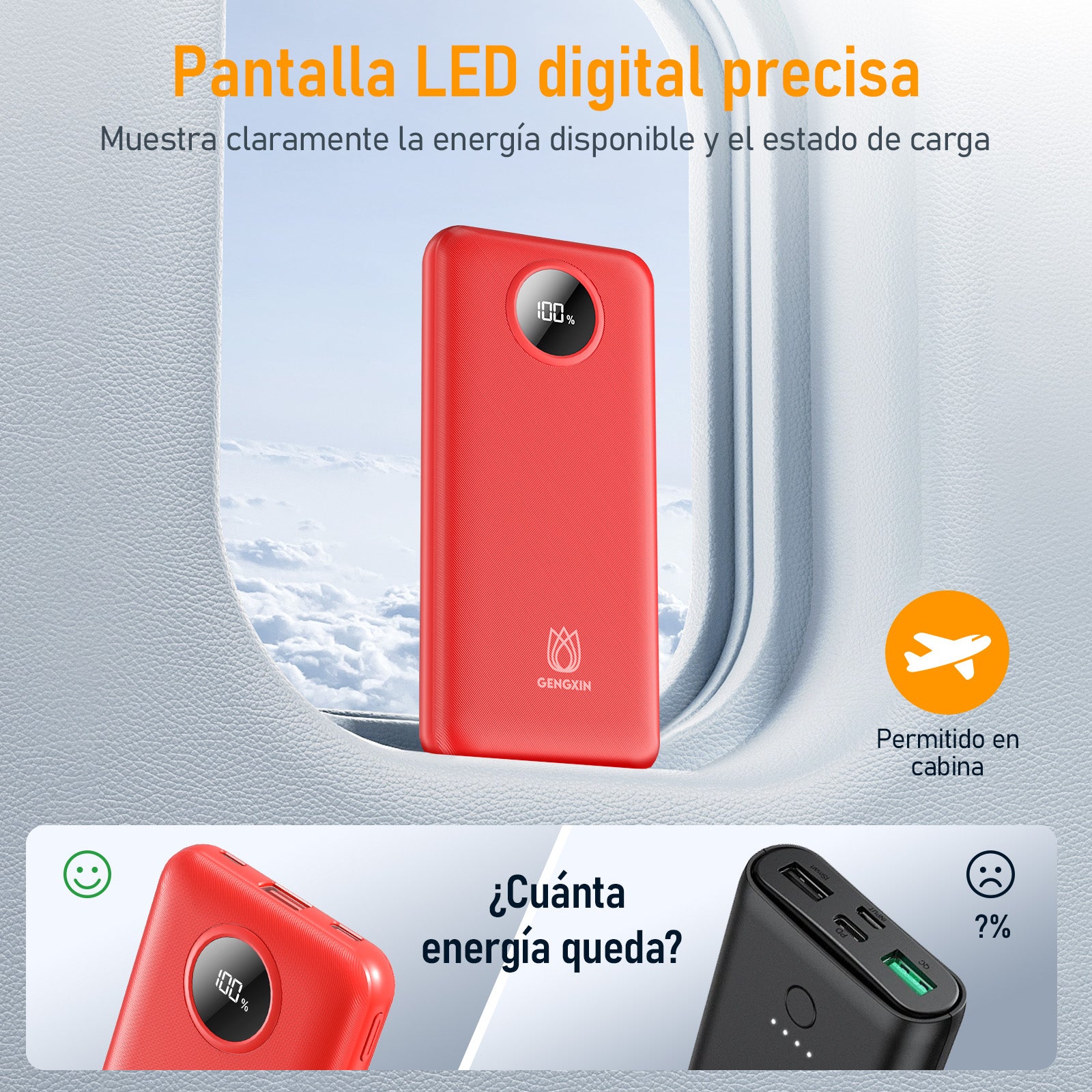 GENGXIN® Powerbank-GX-PD10B - (Sólo para exhibición)