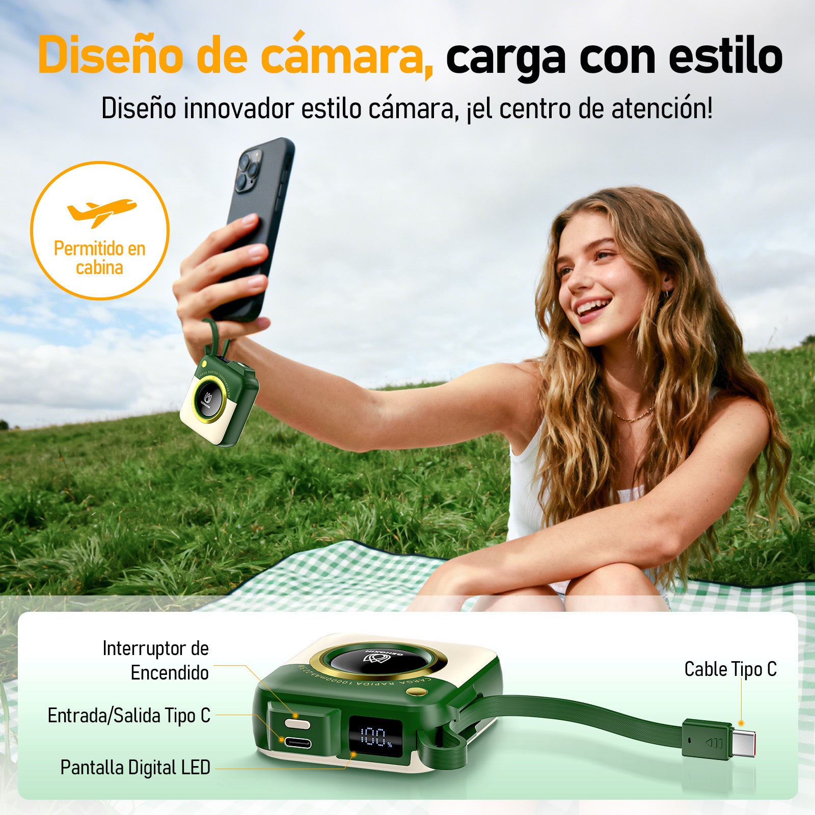 GENGXIN® Powerbank-GX-PD10G - (Sólo para exhibición)