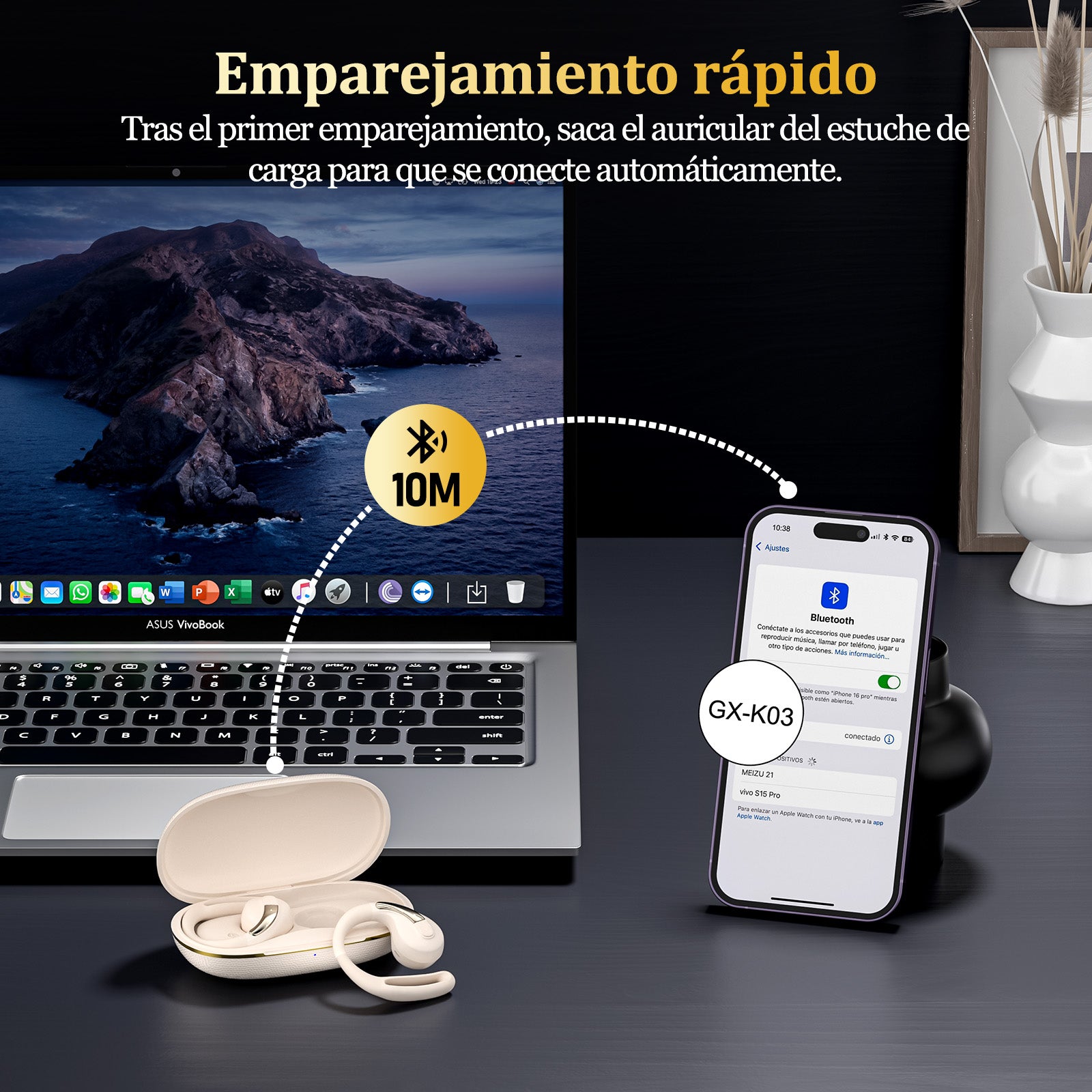 GENGXIN® Auriculares de gancho GX-K03 - (Sólo para exhibición)